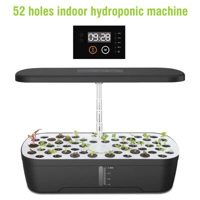 Sistema de jardim hidropônico interno de 52 pod com luz de crescimento inteligente e rega automática para cultivo de vegetais e ervas em casa