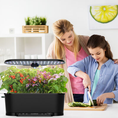 15 Pods Sistema de Hidroponia Inteligente com LED de Espectro Completo e Circulação Inteligente de Água para Plantas de Interior