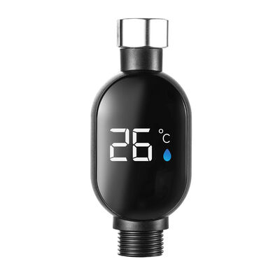 Termômetro Inteligente de Chuveiro YIERYI com Display Digital LED e Alertas de Temperatura Codificados por Cores para Segurança no Banheiro Sem Necessidade de Bateria