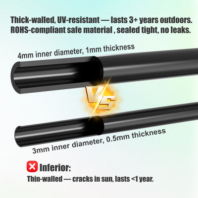 Solar Powered Automatic Drip Irrigation Kit with 2200mAh Rechargeable Battery and Programmable Timer for Garden and Potted Plants