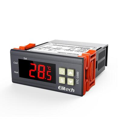 Controlador de Temperatura Termostato Digital STC-1000 com Display LCD Resolução de 0,1°C e Alarme de Alta Temperatura
