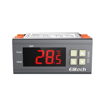 Controlador de Temperatura Termostato Digital STC-1000 com Display LCD Resolução de 0,1°C e Alarme de Alta Temperatura