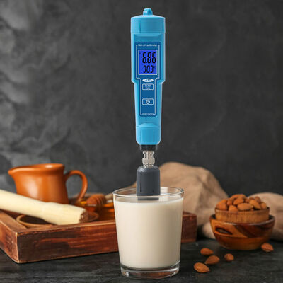 2 em 1 medidor de pH digital com ecrã LED e precisão de 0,01pH para carne de frutas descascadas
