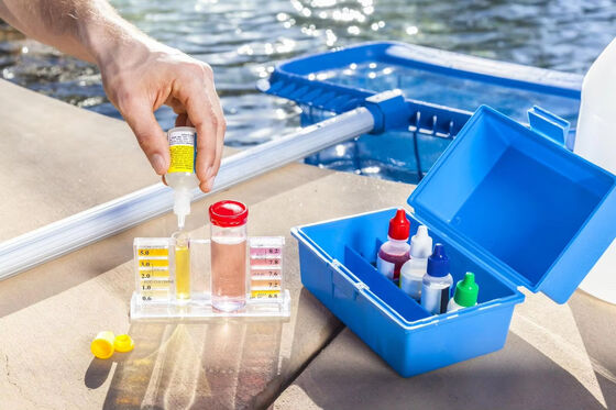 Kit de teste de piscina de alta precisão com suporte personalizado OEM e limpeza fácil para teste de qualidade de água de spa e natação