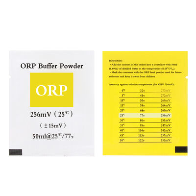 0.1 Precisão de pH ORP Buffer Powder para uso industrial com suporte personalizado OEM em piscinas e piscinas
