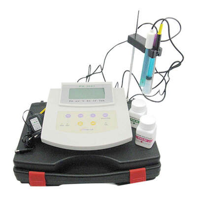 YIERYI PH-2603 Medidor de pH Multifuncional de Bancada 6 em 1 com Precisão de 0,01 pH para Teste de Qualidade da Água em Laboratório