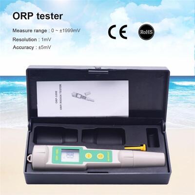 Waterproof ORP Meter with Replaceable Electrode and 0~±1999mV Range for Accurate Redox Testing