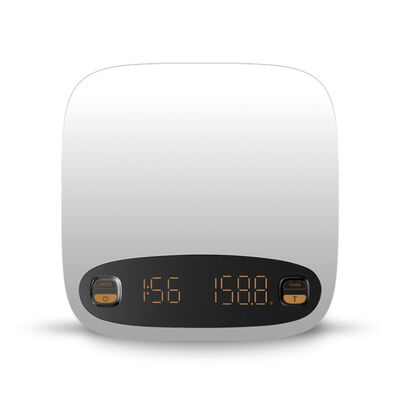 Balança Eletrônica Digital para Café com Tela Sensível ao Toque, Precisão de 0,1g e Balança de Cozinha Recarregável por USB