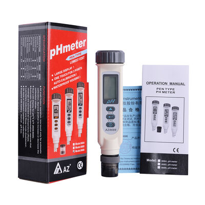 Medidor de pH digital de alta precisão com calibração automática em 3 pontos para ensaios portáteis da qualidade da água