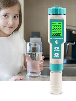 7-in-1 Water Quality Tester with Detachable Probe for High Precision 0.01pH Measurement