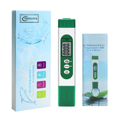 5-in-1 Multifunction Digital Salinity Meter with High-precision Probe and Automatic Temperature Compensation