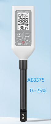 High Precision Salinity Meter with Backlight Display, Automatic Shutdown, and Lithium Direct Charge for Seawater Testing
