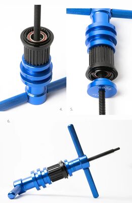 Universal Bicycle Bearing Press Removal Tool Kit 18 Piece Aluminum Alloy Set For Hub Bottom Bracket Suspension Pivot Maintenance