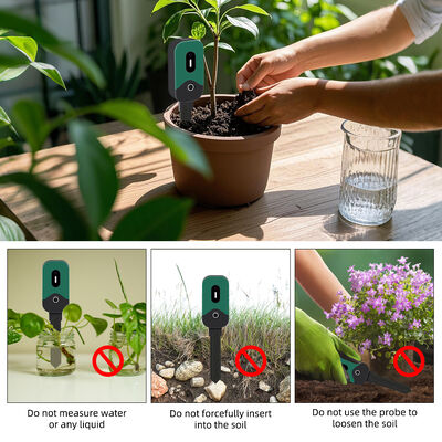 Tuya Smart Zigbee Soil Tester Sensor Temperature Humidity Illuminance Measuring Instrument Zigbee Soil Moisture Sensor