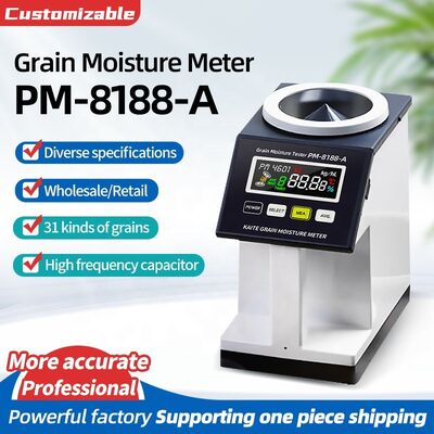 PM-8188-A Teste de densidade de grãos de alta frequência de condensador de umidade em massa com ecrã de cores retroiluminado EU / US / UK Plug