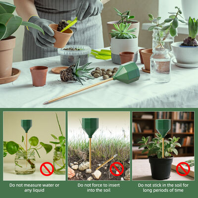 YIERYI Análogo sem bateria medidor de umidade do solo com precisão de sonda de metal 0-10 escala de higrômetro para jardim de vasos de plantas de cultivo