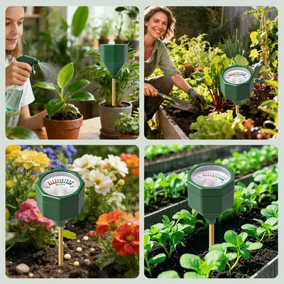 YIERYI Análogo sem bateria medidor de umidade do solo com precisão de sonda de metal 0-10 escala de higrômetro para jardim de vasos de plantas de cultivo