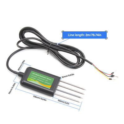 RS485 Sensor de parâmetros múltiplos do solo 8 em 1 EC pH NPK Temp Detecção de umidade Agricultura Uso em estufa