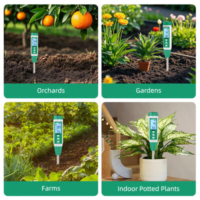 Teste de salinidade do solo para jardinagem