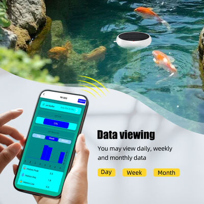 Clorômetro Wifi 7 em 1 flutuante à prova d'água com Smart Hub Sal/EC/TDS/ORP&Temp USB Medidor de pH solar para piscinas