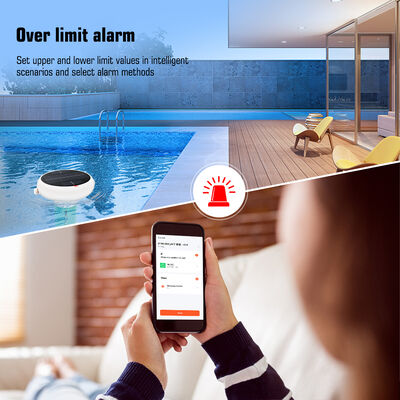 Clorômetro Wifi 7 em 1 flutuante à prova d'água com Smart Hub Sal/EC/TDS/ORP&Temp USB Medidor de pH solar para piscinas