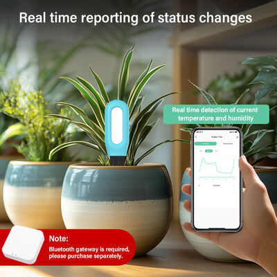 Monitor de temperatura de umidade do solo inteligente ZigBee sem fio para plantas controlado por aplicativo