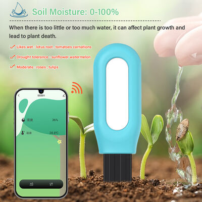 Monitor de temperatura de umidade do solo inteligente ZigBee sem fio para plantas controlado por aplicativo
