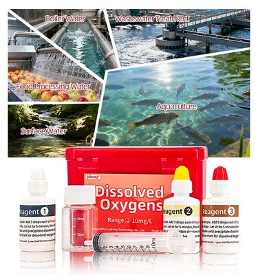 YIERYI Kit de ensaio de oxigénio dissolvido 2-10mg/l 120 Ensaios para a Monitorização Industrial da Qualidade da Água na Aquicultura