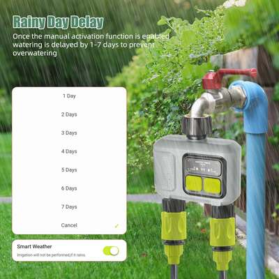 YIERYI Dual-Zone RF Smart Water Timer com Sub-GHz Gateway