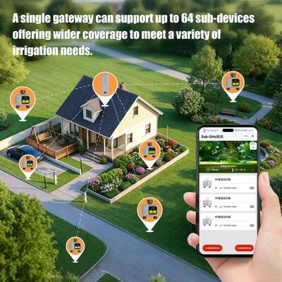 YIERYI Dual-Zone RF Smart Water Timer com Sub-GHz Gateway
