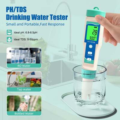 YY-1010S caneta de ensaio de qualidade da água 10 em 1 PH TDS EC Salinidade ORP H2 S G Temperatura Resistividade ao cloro