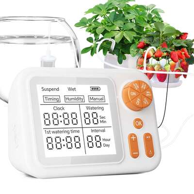 Detector de umidade de solo inteligente para interiores Dispositivo de rega automática Sistema de irrigação por gotejamento programável para flores em pote Ervas