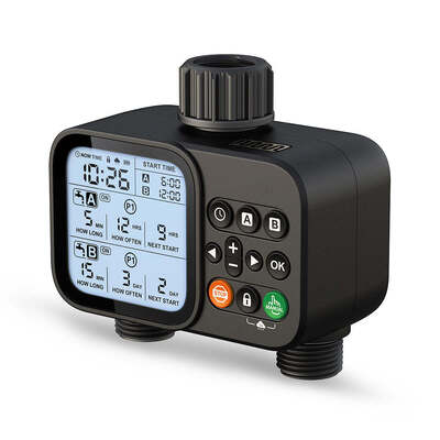 Temporizador de Água Digital para Mangueira de Jardim Temporizador de Irrigação Automática com Modo de Rega Automática e Manual