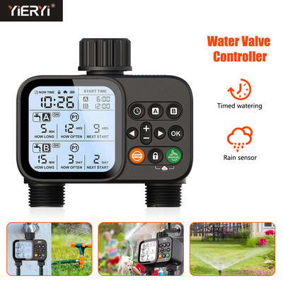 Temporizador de Água Digital para Mangueira de Jardim Temporizador de Irrigação Automática com Modo de Rega Automática e Manual