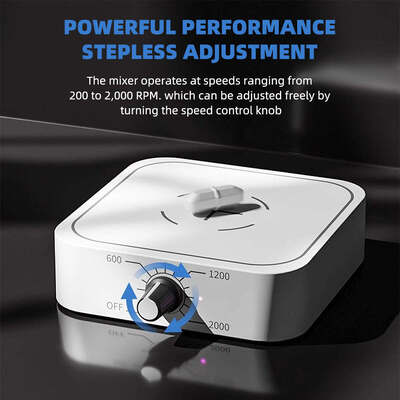 Mini-Mixidor Magnético, Misturador Portátil de Líquidos Carregado por USB, Velocidade Ajustável 200-2000 RPM, Capacidade 1,0-1,5-L, Equipamento de Mistura Magnética de Laboratório de Baixa Tensão