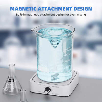 Mini-Mixidor Magnético, Misturador Portátil de Líquidos Carregado por USB, Velocidade Ajustável 200-2000 RPM, Capacidade 1,0-1,5-L, Equipamento de Mistura Magnética de Laboratório de Baixa Tensão