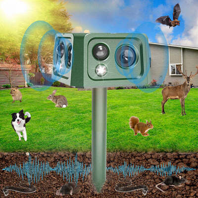 SJZ‐088 Novo repelente de roedores a energia solar de quatro lados