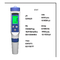 5 em 1 monitor da qualidade de água de Digitas do medidor de PH de Bluetooth da salinidade do TDS para associações