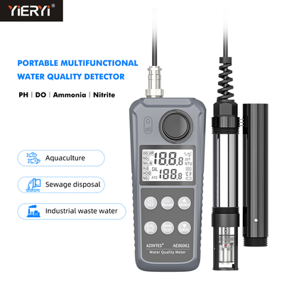 Medidor de pH Bluetooth para Aquicultura com Teste de OD Amônia Nitrito