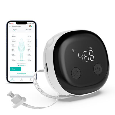 Banda de medição corporal inteligente Bluetooth com precisão de ±0,2%, tipo-C recarregável e ecrã LED para medições precisas