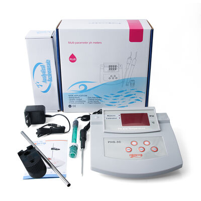 PHS-3C Calibração Automática Medidor de pH Digital com Faixa de 0-14,00 pH e Analisador de Qualidade da Água com Calibração de 2 Pontos