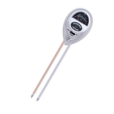 3 em 1 pH do solo Água Humidade medidor Acidez Umidade Luz solar Flores de jardim Flores Humidade Tester Instrumento