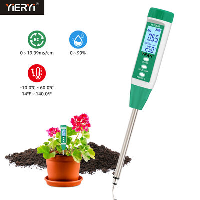 Teste de salinidade do solo para jardinagem
