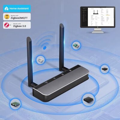 YIERYI Zigbee 3.0 PoE Dongle Gateway Hub para Home Assistant Zigbee2 MQTT ESP32+CC2652P Dual 5dBi Antennas Tipo-C/PoE Alimentado