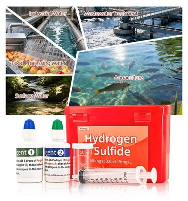 Kit de Teste de Sulfeto de Hidrogênio, Kit de Reagente para Detecção de Qualidade da Água